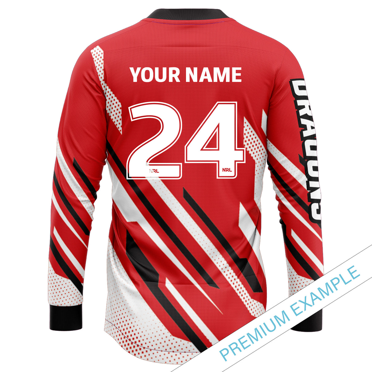 NRL Dragons 'Blitz' MX Jersey - Youth - Ashtabula