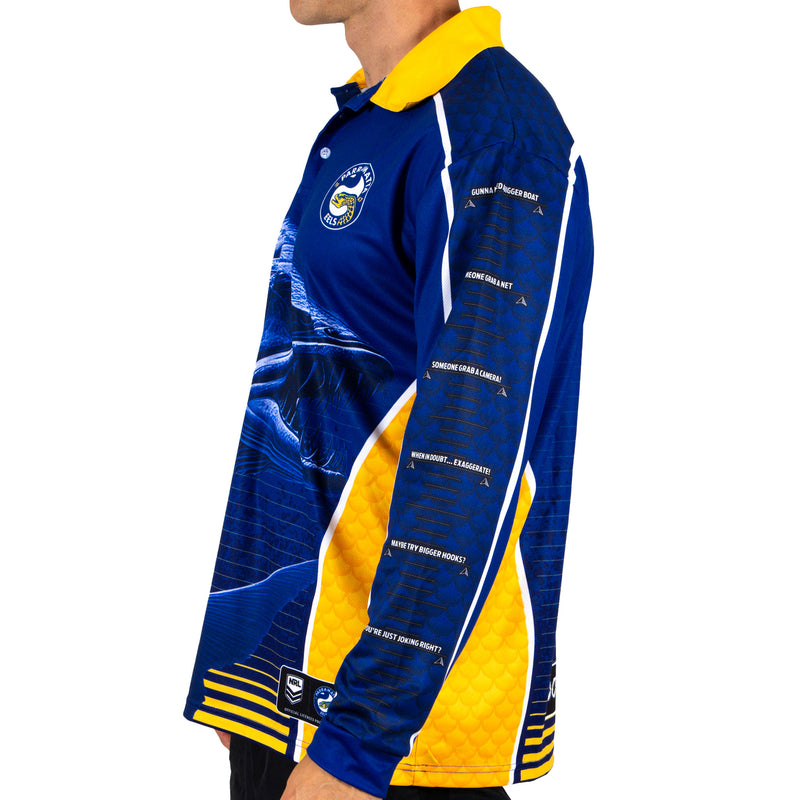 NRL Eels 'Barracuda' Fishing Shirt - Adult - Ashtabula