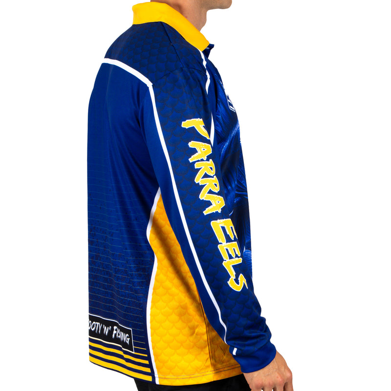 NRL Eels 'Barracuda' Fishing Shirt - Adult - Ashtabula