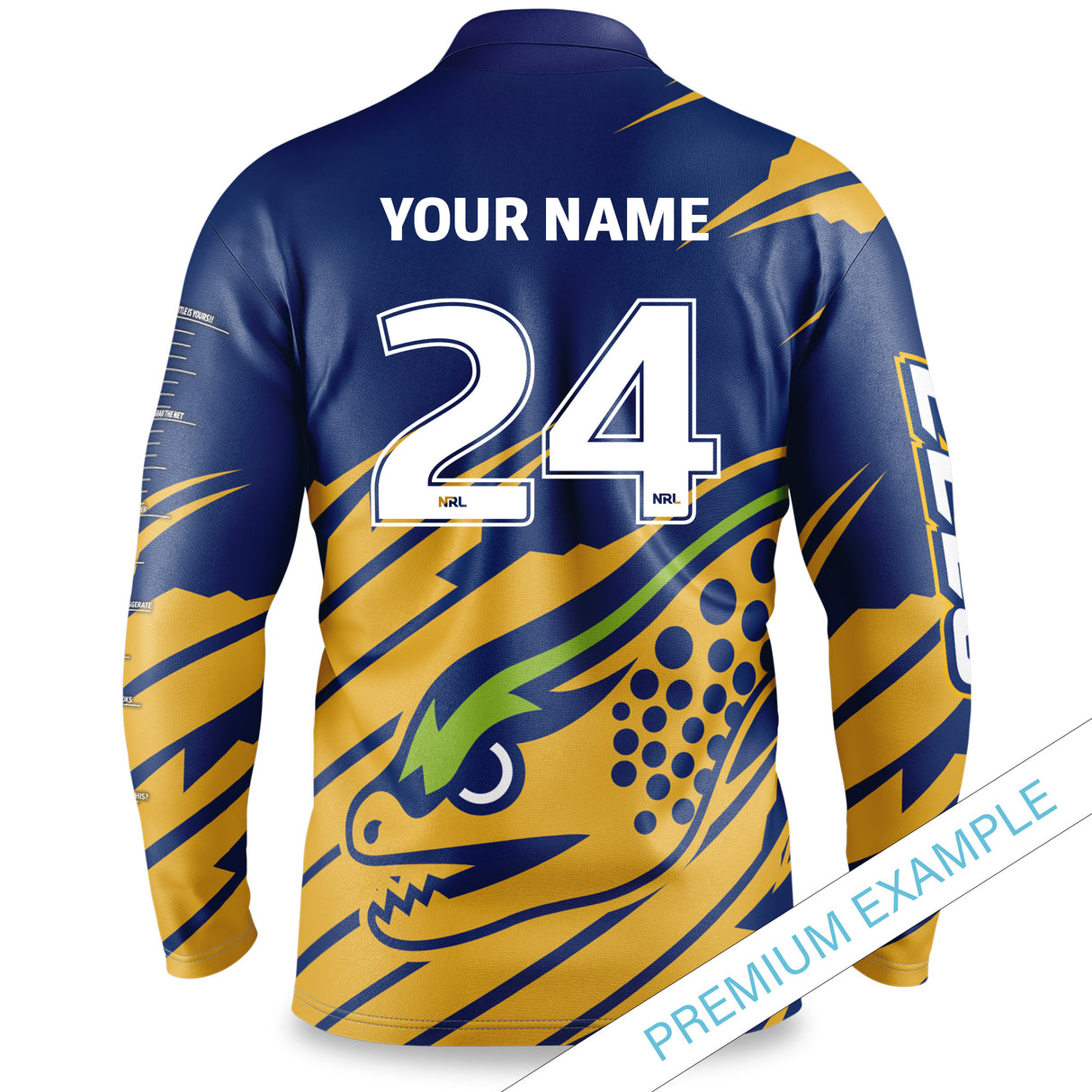 NRL Eels 'Ignition' Fishing Shirt - Adult - Ashtabula