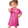 NRL Bulldogs 'Fuchsia Force' T-Shirt Dress - Ashtabula