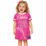 NRL Dolphins 'Fuchsia Force' T-Shirt Dress - Ashtabula