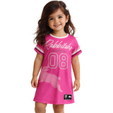 NRL Rabbitohs 'Fuchsia Force' T-Shirt Dress - Ashtabula