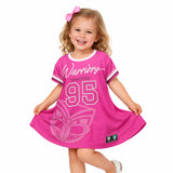 NRL Warriors 'Fuchsia Force' T-Shirt Dress - Ashtabula