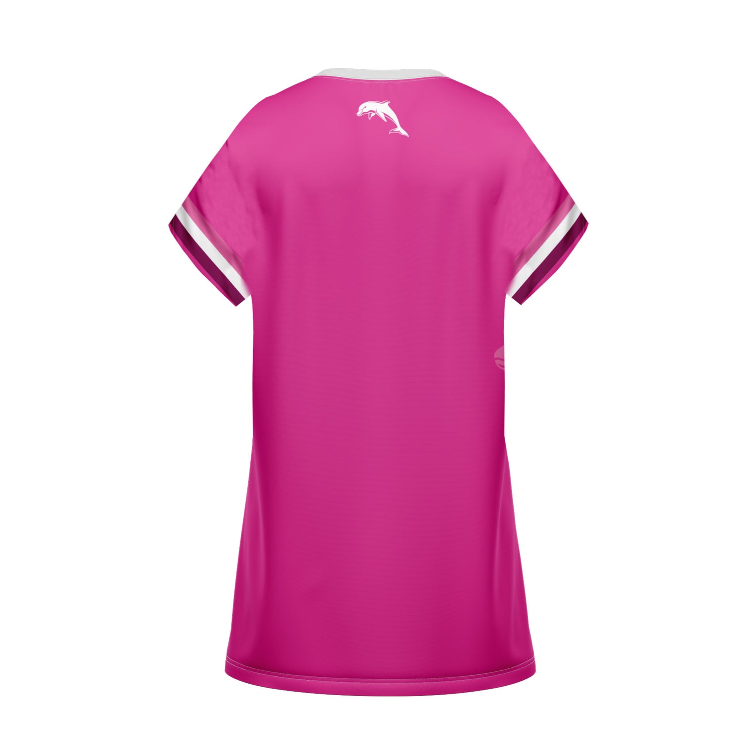 NRL Dolphins 'Fuchsia Force' T-Shirt Dress Y6 NRL Dolphins 'Fuchsia Force' T-Shirt Dress Y6