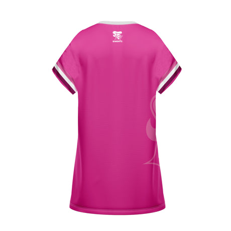 NRL Knights 'Fuchsia Force' T-Shirt Dress - Ashtabula