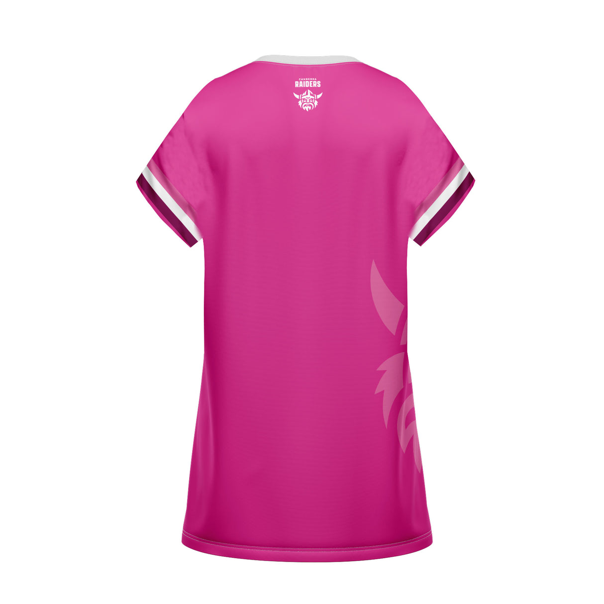 NRL Raiders 'Fuchsia Force' T-Shirt Dress - Ashtabula