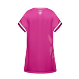 NRL Raiders 'Fuchsia Force' T-Shirt Dress - Ashtabula