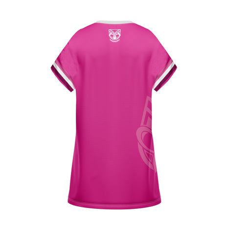 NRL Warriors 'Fuchsia Force' T-Shirt Dress - Ashtabula