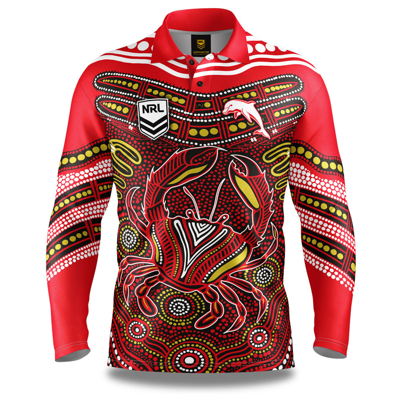 NRL Dolphins 'Karumba' Fishing Shirt - Youth - Ashtabula
