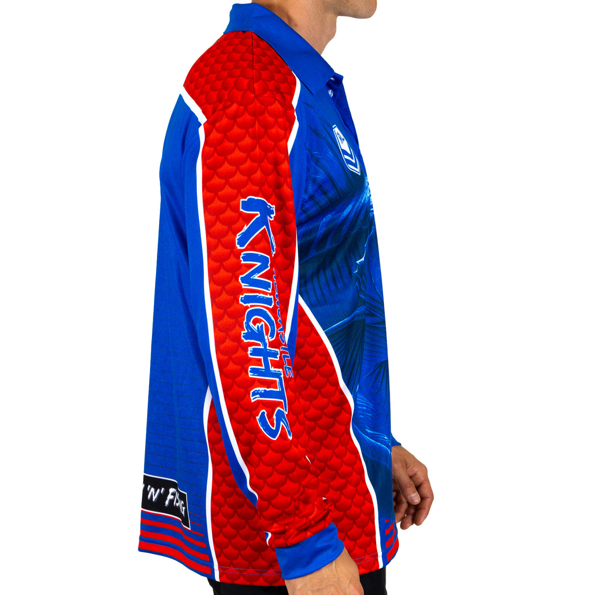 NRL Knights 'Barracuda' Fishing Shirt - Adult - Ashtabula