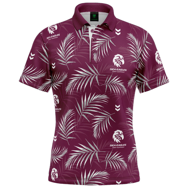NRL Sea Eagles 'Palm Beach' Golf Polo - Ashtabula