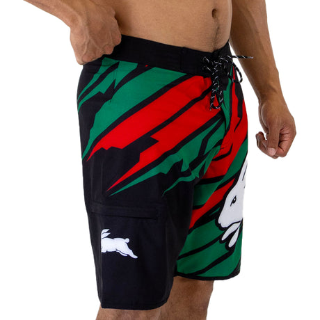 NRL Rabbitohs Ignition' Board Shorts - Adult - Ashtabula
