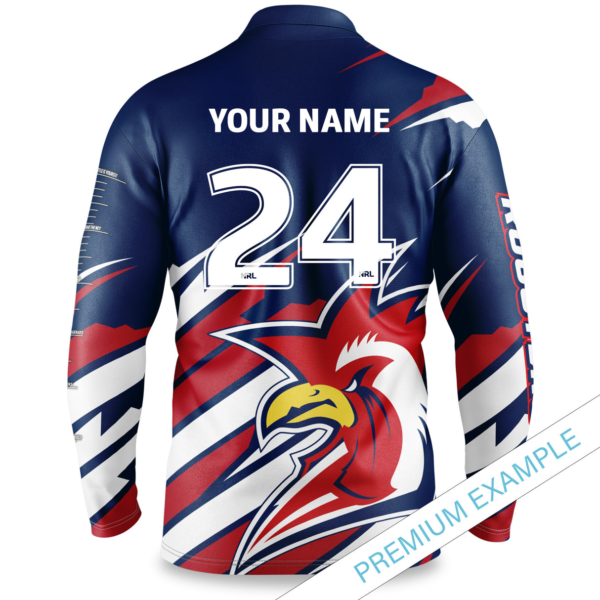 NRL Roosters 'Ignition' Fishing Shirt - Adult - Ashtabula