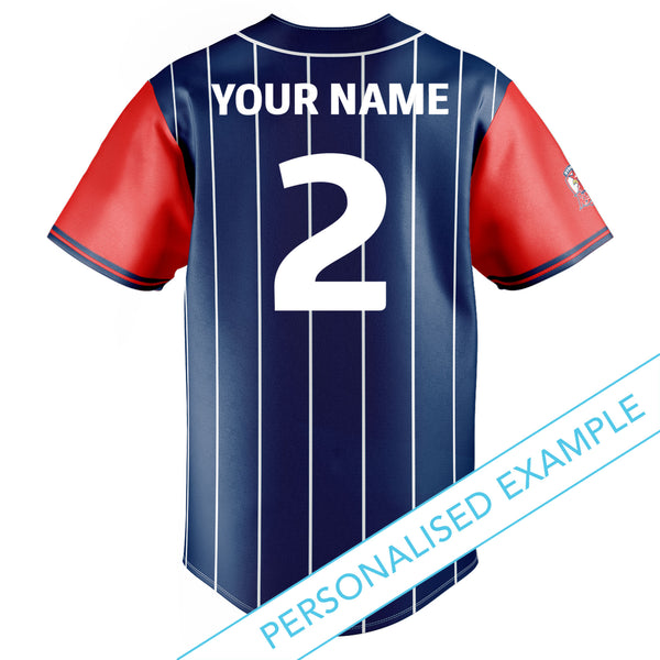 NRL Roosters 'Slugger' Baseball Shirt - Ashtabula