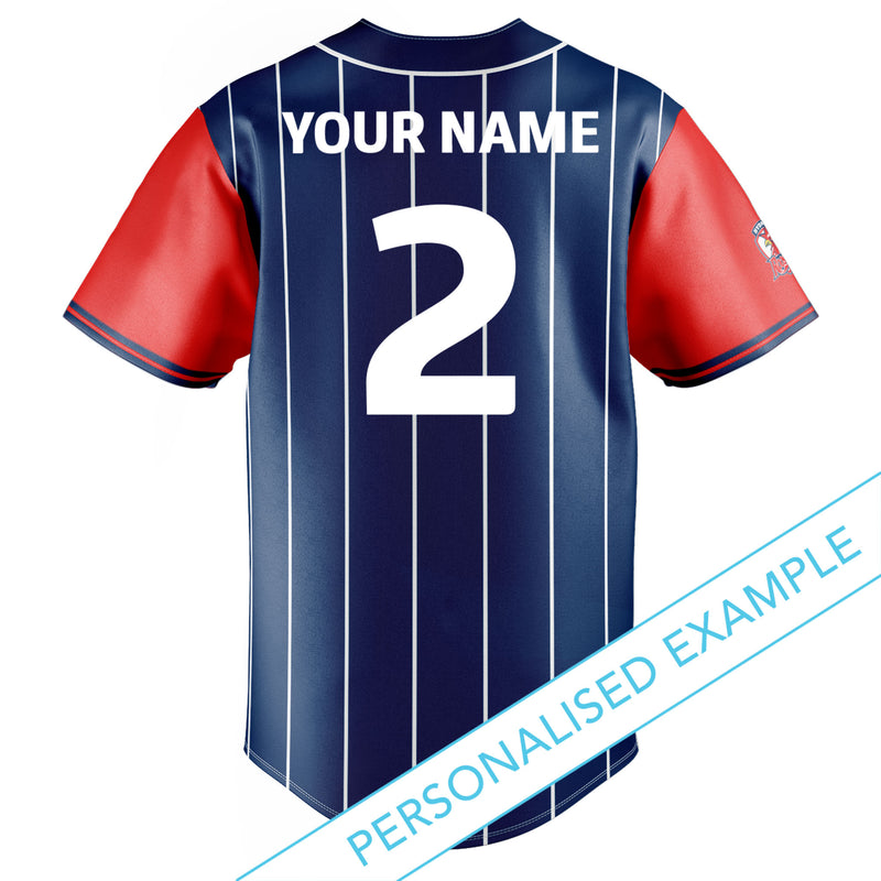 NRL Roosters 'Slugger' Baseball Shirt - Ashtabula