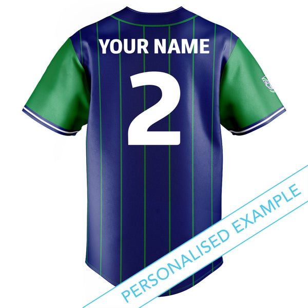NRL Warriors 'Slugger' Baseball Shirt - Ashtabula
