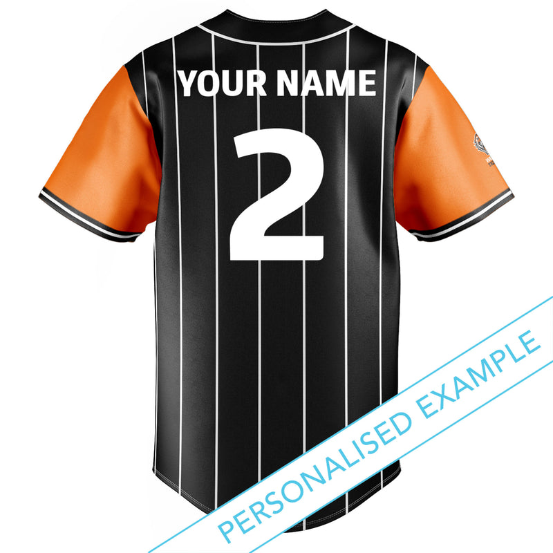 NRL Wests Tigers 'Slugger' Baseball Shirt - Ashtabula