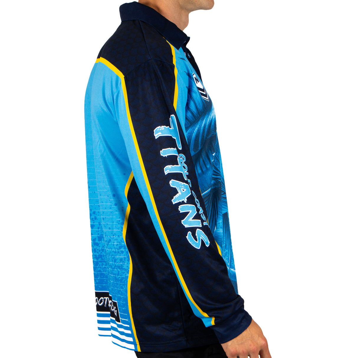 NRL Titans 'Barracuda' Fishing Shirt - Adult - Ashtabula
