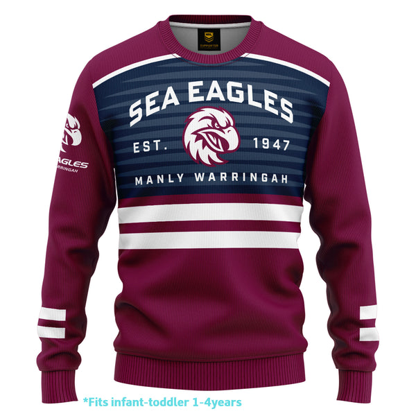 NRL Sea Eagles Kids 'Victory' Pullover - Ashtabula