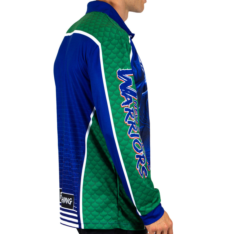 NRL Warriors 'Barracuda' Fishing Shirt - Adult - Ashtabula