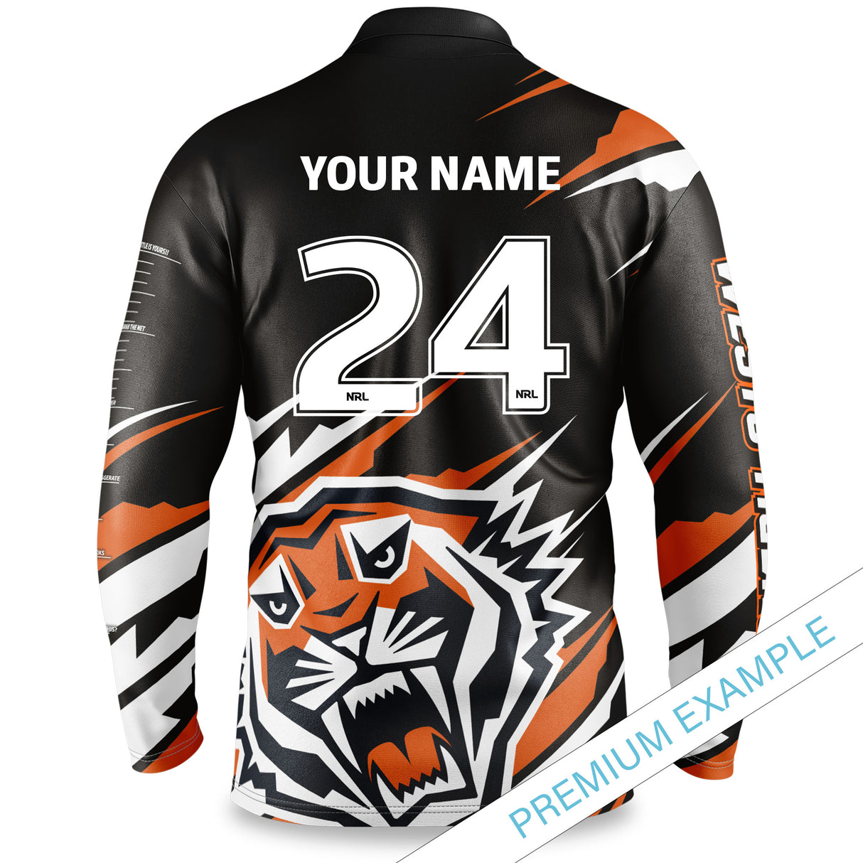 NRL Wests Tigers 'Ignition' Fishing Shirt - Youth - Ashtabula