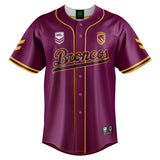 NRL Broncos 'Homer' Baseball Shirt - Youth - Ashtabula
