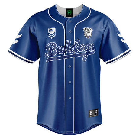 NRL Bulldogs 'Homer' Baseball Shirt - Youth - Ashtabula