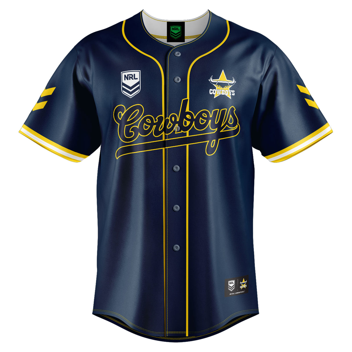 NRL Cowboys 'Homer' Baseball Shirt - Youth - Ashtabula