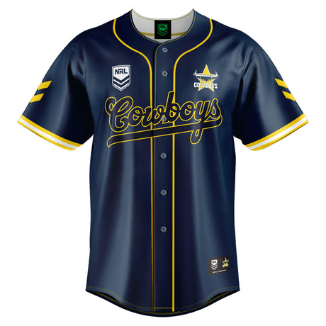 NRL Cowboys 'Homer' Baseball Shirt - Youth - Ashtabula