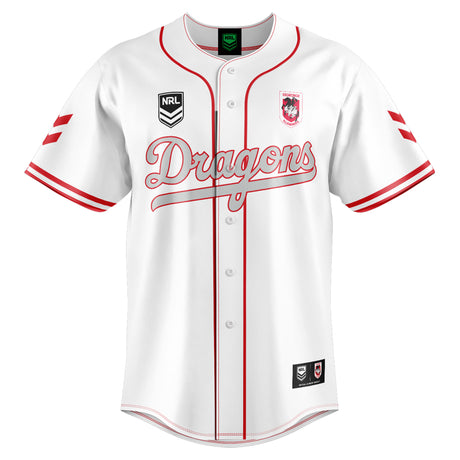 NRL Dragons 'Homer' Baseball Shirt - Youth - Ashtabula