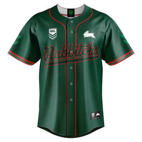 NRL Rabbitohs 'Homer' Baseball Shirt - Youth - Ashtabula