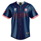 NRL Roosters 'Homer' Baseball Shirt - Youth - Ashtabula