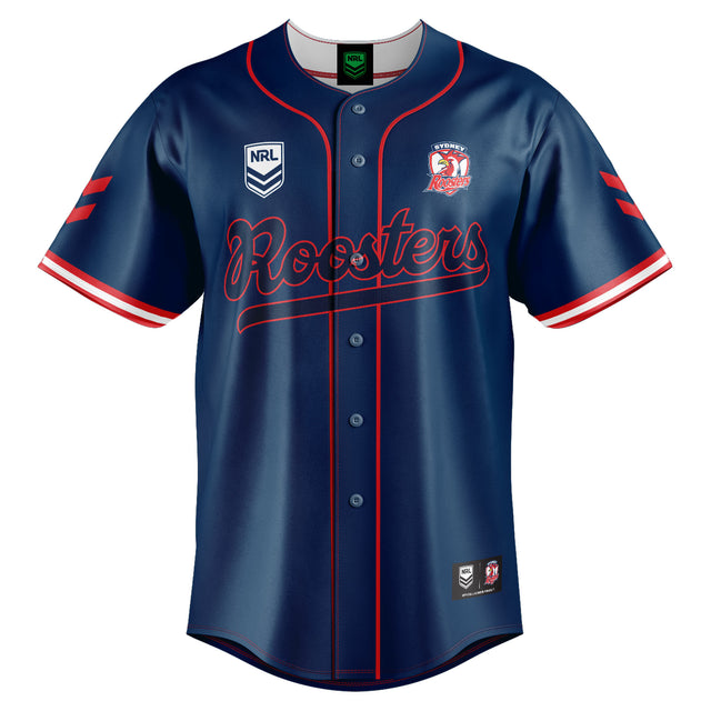 NRL Roosters 'Homer' Baseball Shirt - Youth - Ashtabula