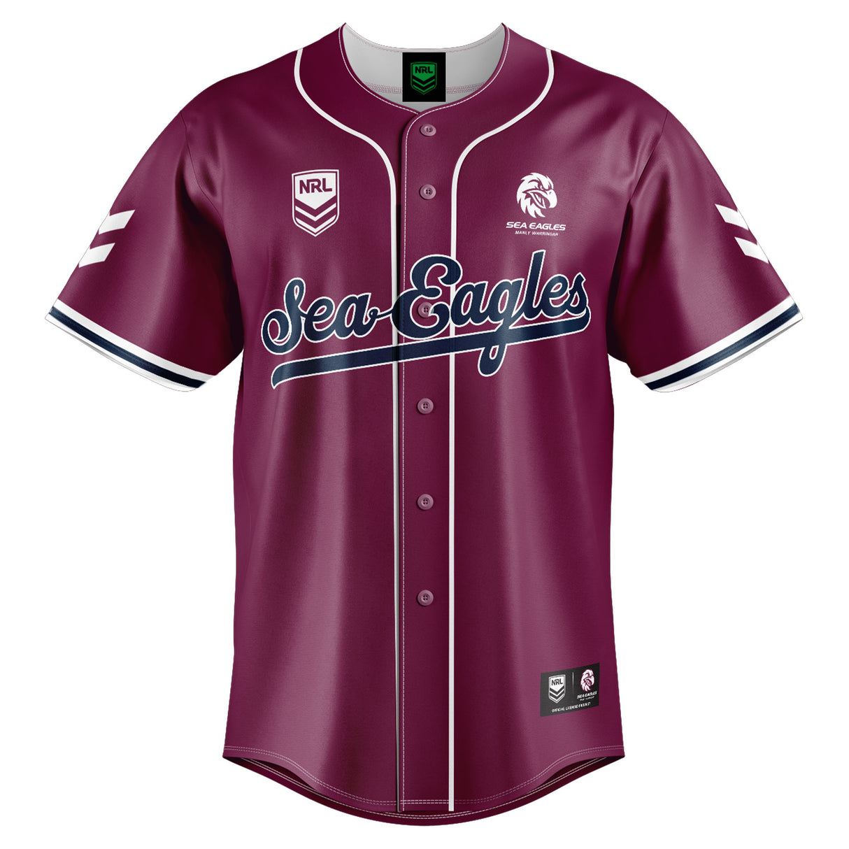 NRL Sea Eagles 'Homer' Baseball Shirt - Youth - Ashtabula