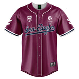 NRL Sea Eagles 'Homer' Baseball Shirt - Youth - Ashtabula