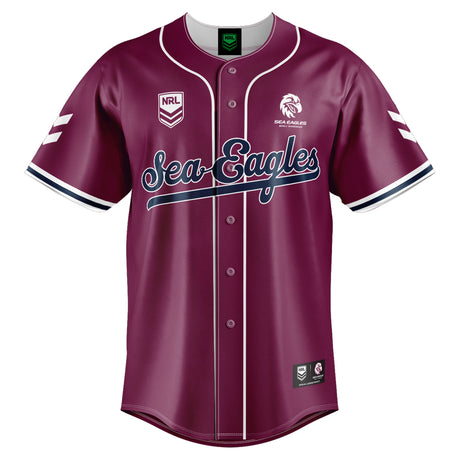 NRL Sea Eagles 'Homer' Baseball Shirt - Youth - Ashtabula