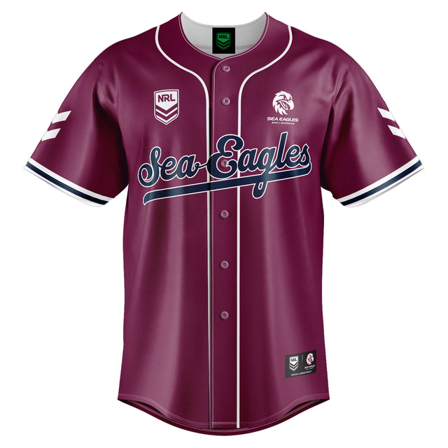 NRL Sea Eagles 'Homer' Baseball Shirt - Youth - Ashtabula