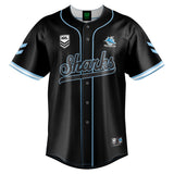 NRL Sharks 'Homer' Baseball Shirt - Youth - Ashtabula