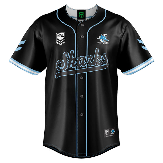NRL Sharks 'Homer' Baseball Shirt - Youth - Ashtabula