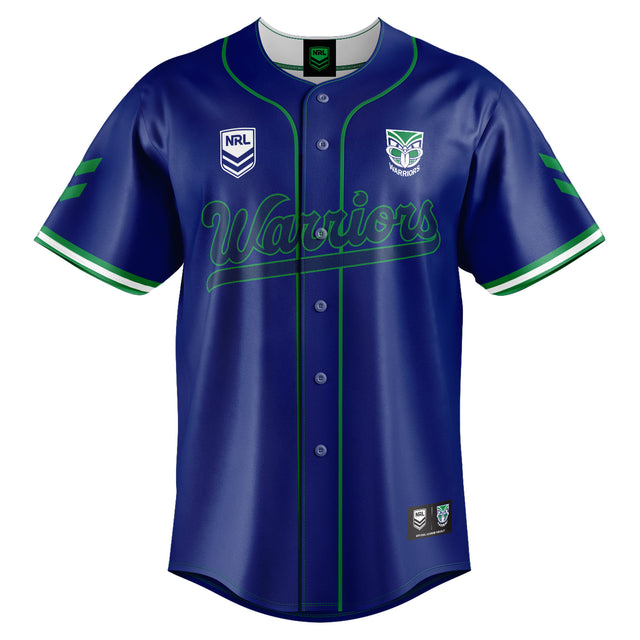 NRL Warriors 'Homer' Baseball Shirt - Youth - Ashtabula
