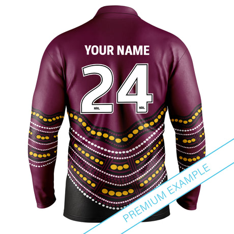 NRL Broncos 'Karumba' Fishing Shirt - Youth - Ashtabula