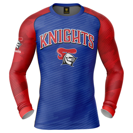 NRL Knights 'Barrel' Rash Vest - Adult - Ashtabula