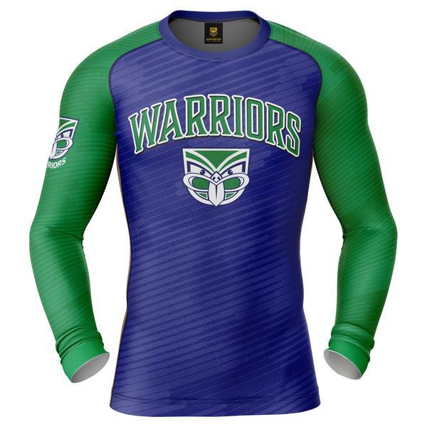 NRL Warriors 'Barrel' Rash Vest - Adult - Ashtabula