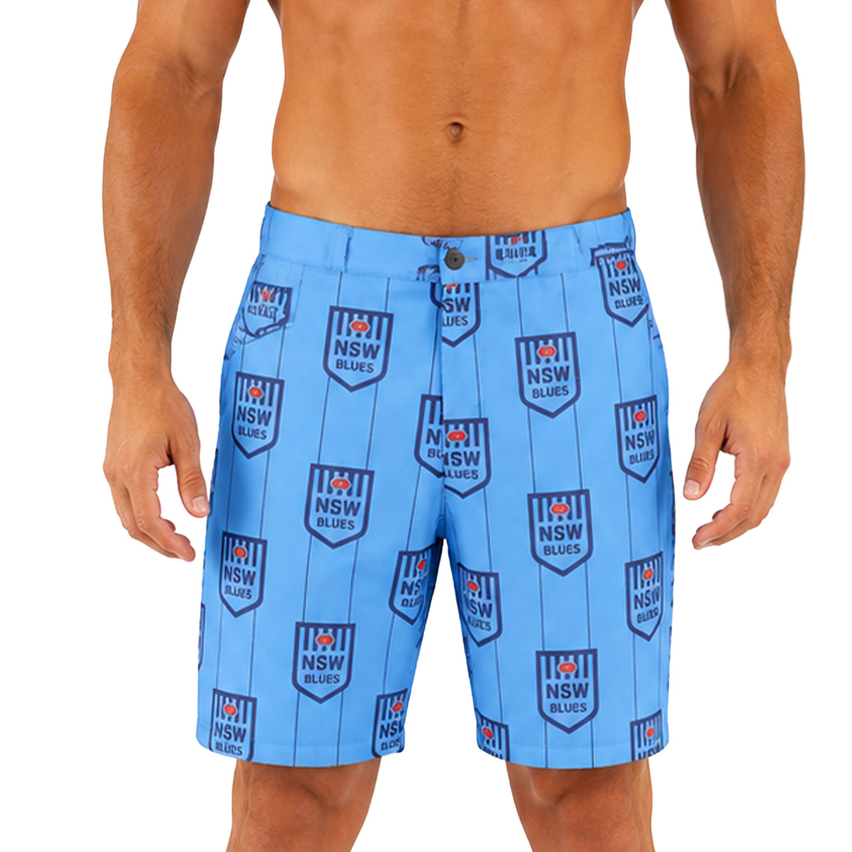 NSW Blues 'Front Bar' Dress Shorts
