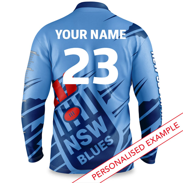 NSW Blues 'Ignition' Fishing Shirt - Youth - Ashtabula