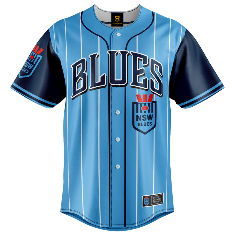 NSW Blues 'Slugger' Baseball Shirt - Ashtabula