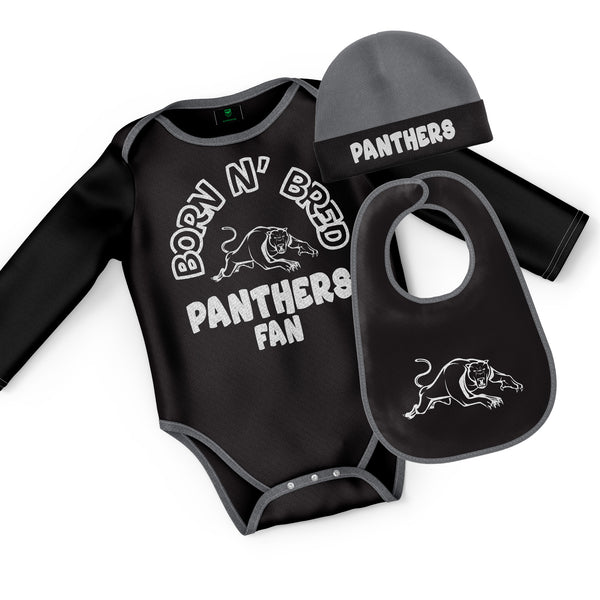 NRL Panthers 3pc Infant Gift Set - 'Born & Bred'