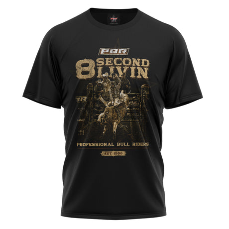 PBR '8 Second Livin' Mens Tee - Ashtabula