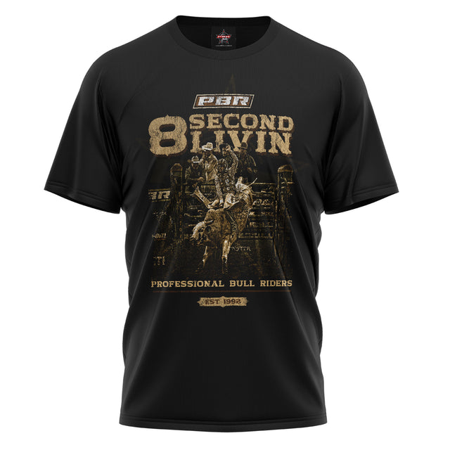 PBR '8 Second Livin' Mens Tee - Ashtabula